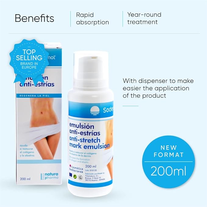 Anti-stretch mark cream ideal for pregnancy/Prevents and reduces the formation of stretch marks and scars/Regenerating postpartum anti-stretch mark gel with Rose Hip Hip oil-VivaGrace Women