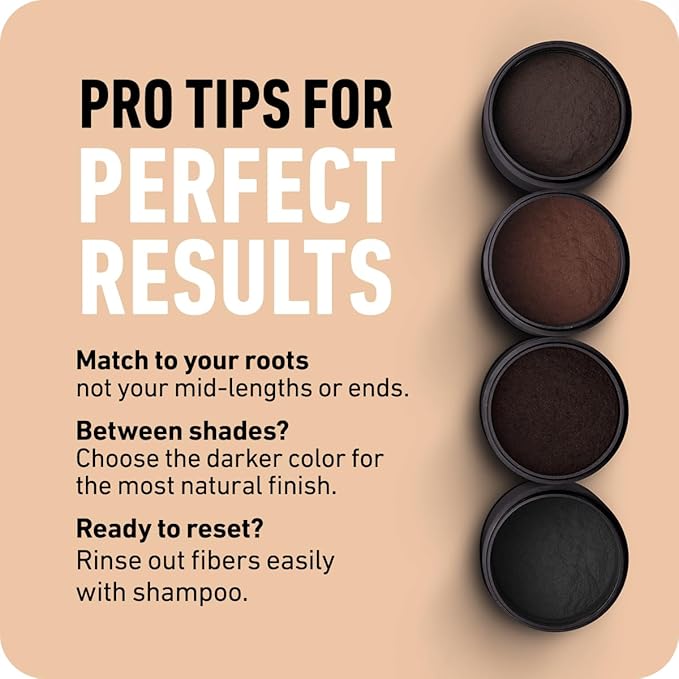 Boldify Hair Fibers Color Sample Kit - Fill In Thinning and Fine Hair for an Instantly Fuller, Thicker Look - 14 Shades for Women & Men - Dark Browns + Black-VivaGrace Women