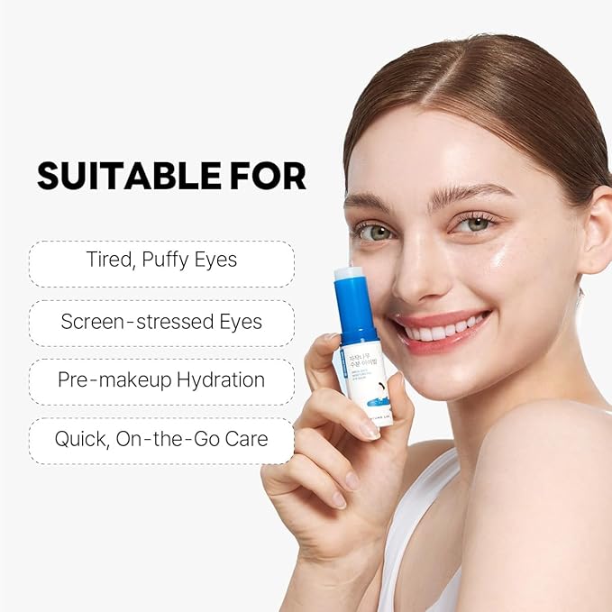 ROUND LAB Birch Juice Icy Cooling Eye Stick – Depuffing Glow Booster Balm for Puffy Eyes, Dark Circles, Fine Lines | On-the-Go Moisturizer | Korean Skincare | 0.35 oz-VivaGrace Women