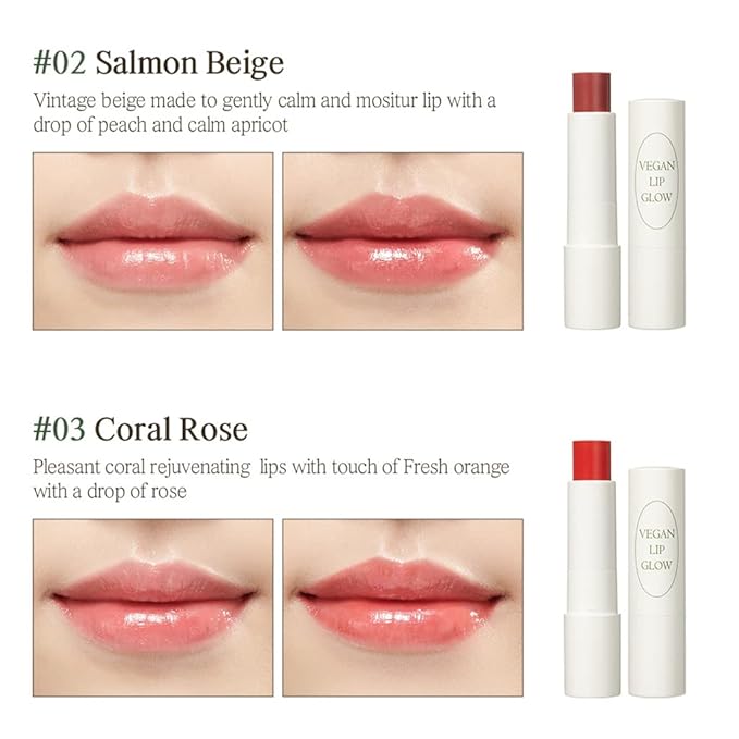 Nacific x Stray Kids Be Natural Vegan Lip Glow 5 PCS Set, with Photocards 8 PCS Full Set by KOSBEAUTY-VivaGrace Women