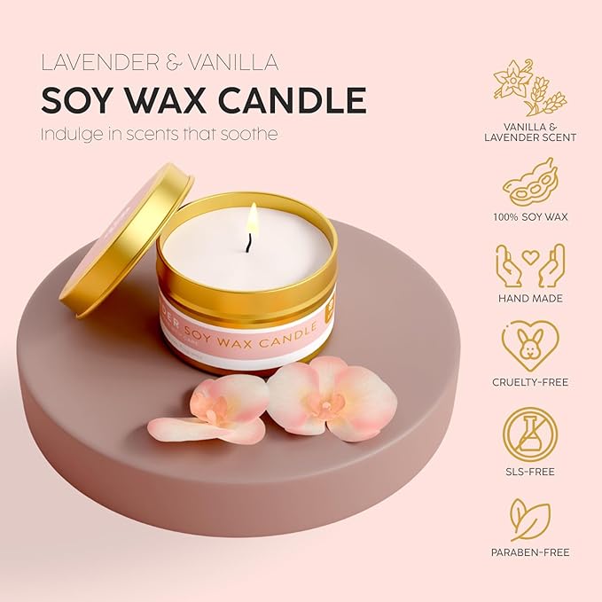 Luxury Spa Gift Basket for Women - Relaxing Self Care Kit with Body Scrub & Cream, Facial Mist, Scented Candle & More - Perfect Birthday Gift For Women - Box Set of 9 Pcs-VivaGrace Women