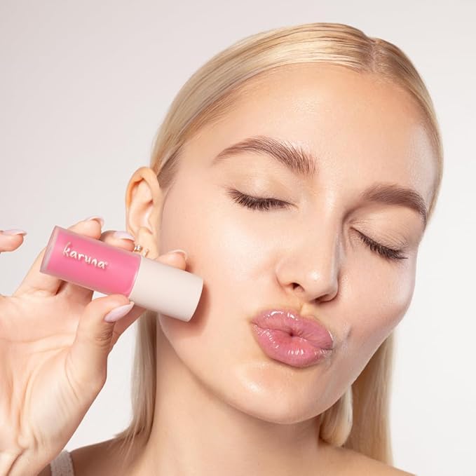 Karuna Skin - Tinted Lip Oil, Soothing & Moisturizing Lip Products with Peptides, Antioxidants, Hydrating Flattering Vegan Lip Tint, Float, 4.8 mL/0.16 fl. oz-VivaGrace Women