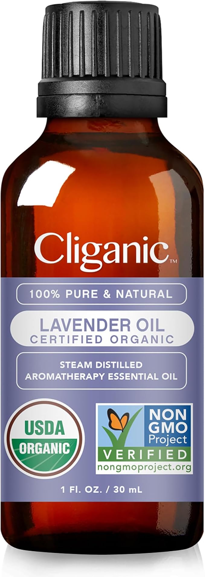 Cliganic Organic Lavender Essential Oil, 1oz - 100% Pure Natural Undiluted, for Aromatherapy Diffuser | Non-GMO Verified (Packaging May Vary)-VivaGrace Women
