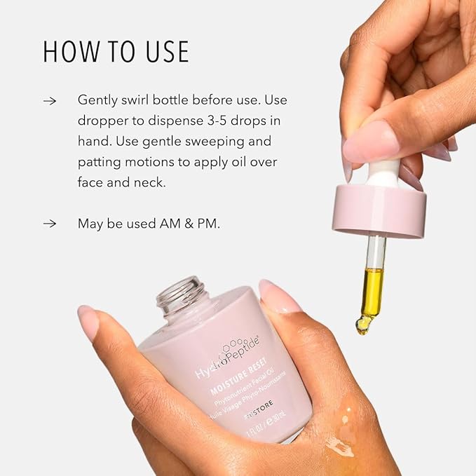 HydroPeptide Moisture Reset, Phytonutrient Facial Oil, Hydrate and Enrich Skin, Improves Skin Barrier Function, 1 Ounce-VivaGrace Women