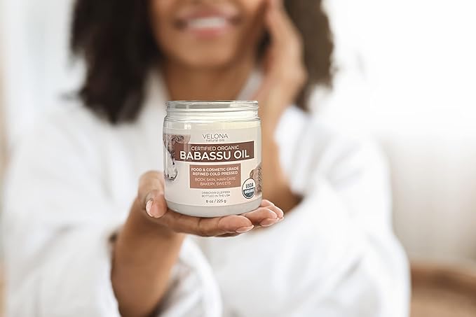 velona Babassu Oil USDA Certified Organic - 16 Fl Oz | 100% Pure and Natural Carrier Oil | Refined, Cold Pressed | Face, Hair, Body & Skin Care and Cooking | Use Today - Enjoy Results-VivaGrace Women