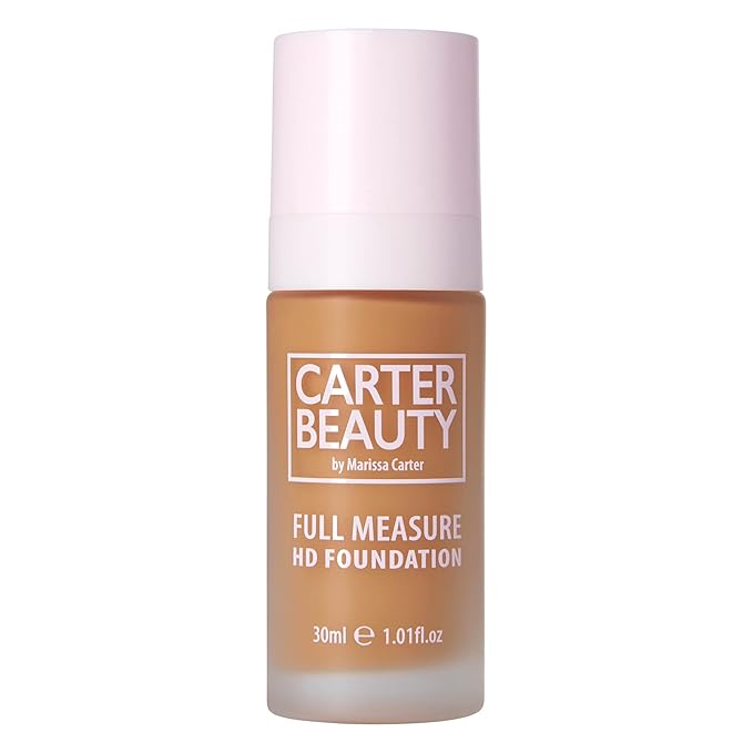 Carter Beauty Full Measure HD Foundation - Lightweight, Full Coverage Matte Formula - Water-Based, Super Soft Skin Perfector - Vegan And Cruelty Free, Paraben And Sulfate Free - Truffle - 1.01 OZ-VivaGrace Women
