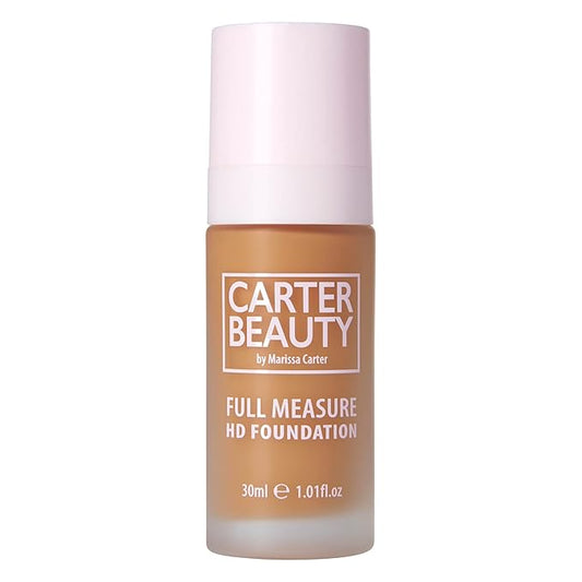 Carter Beauty Full Measure HD Foundation - Lightweight, Full Coverage Matte Formula - Water-Based, Super Soft Skin Perfector - Vegan And Cruelty Free, Paraben And Sulfate Free - Truffle - 1.01 OZ-VivaGrace Women