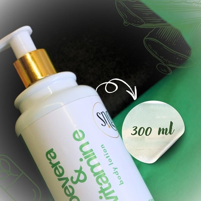 Aloe Vera Lotion for Dry Skin - Hand & Body Moisturizing Vitamin E Lotions 10.14 Fl Oz - Waterlily, Argan oil and Almond oil Extracts Skincare-VivaGrace Women