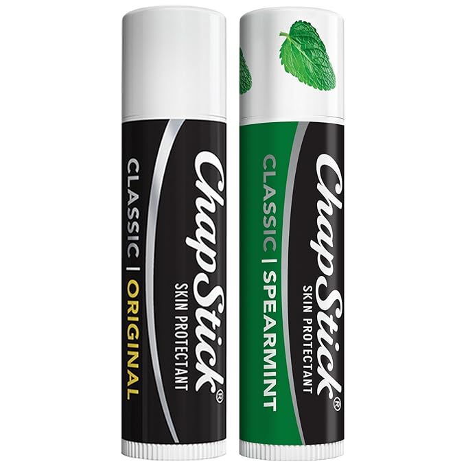 ChapStick Lip Care Bundle – Classic Spearmint + Classic Original Lip Balm, 0.15 Ea (2 Piece Set)-VivaGrace Women