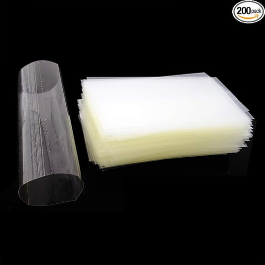 Honbay 200PCS Clear PVC Heat Shrink Wrap Bands for Lip Balm Tubes Chapstick Lip Balm-VivaGrace Women