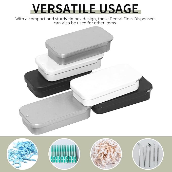 Lip Balm Tins Slide Top Tin Containers for Lip Balm Crafts Storage Kit - 0.25oz 3 Pack (WHITE)-VivaGrace Women