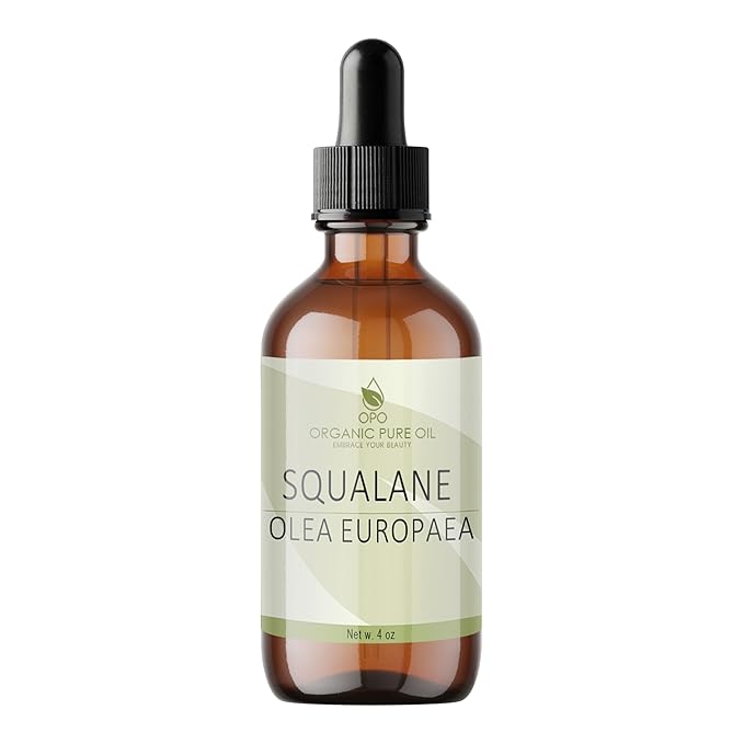 Squalane Oil - Pure, Refined, Plant-Derived, Non-GMO Squalene from Olives - 4 oz Glass & Dropper - Ultra Hydrating Carrier Facial Oil for Face, Skin, Hair, Body, Scalp & More - For All Skin Types-VivaGrace Women