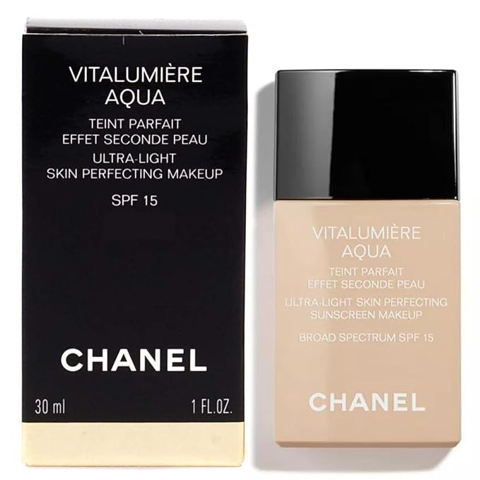 Chanel Vitalumiere Aqua Ultra Light Skin Perfecting Makeup SPF 15-30 ml, No.40 Beige-VivaGrace Women