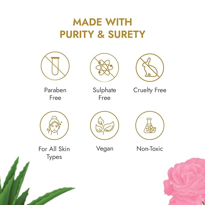 Skin Rituals Aloe Rose Gel 200 gms | After-sun Soothing Gel | For Sunburn Relief & Hydration | Clinically Tested Rose Actives| Ayurvedic Tan Minimiser-VivaGrace Women