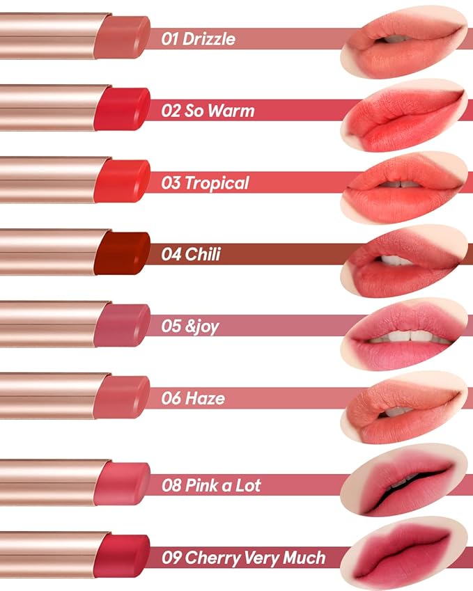 ATHÉ Authentic Airy Lip Balm 09 CHERRY VERY MUCH, Korean Vegan Color Lip Blam, Flake-Free Slim Fit Lips, Silky Powdery Finish & Air-like Blurring with Vibrant Colors, 0.11oz.-VivaGrace Women