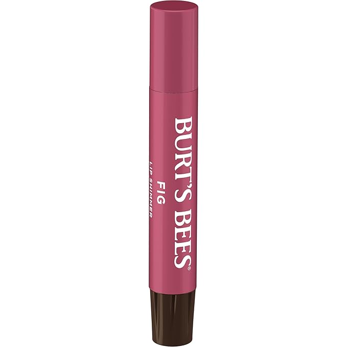 Burt's Bees Shimmer Lip Tint Set, Tinted Lip Balm Stick, Moisturizing for All Day Hydration with Natural Origin Glowy Pigmented Finish & Buildable Color, Fig (4-Pack)-VivaGrace Women