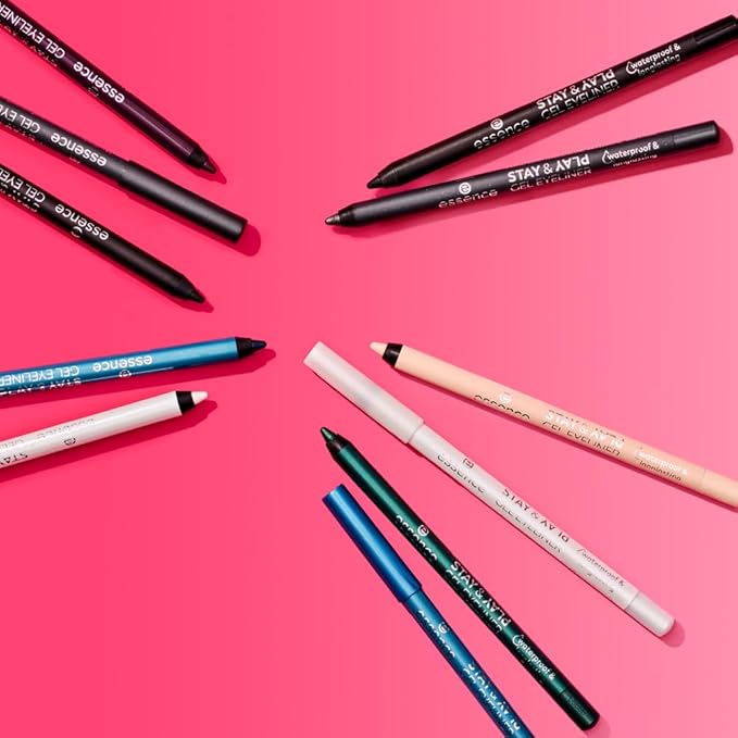 essence | Stay & Play Gel Eyeliners 03 Silky Nude & 01 Black Raven Bundle | Vegan & Cruelty Free