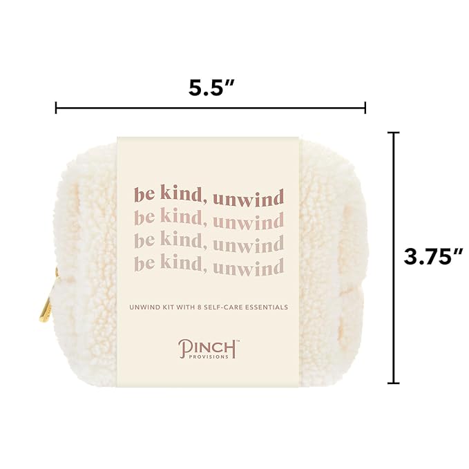 Pinch Provisions Be Kind UnWind Kit, Includes 8 Luxury Self Care and Spa Beauty Essentials, Perfect for Birthday Present, Self-Care Nights, Bachelorette, Christmas or Slumber Party Gift-VivaGrace Women