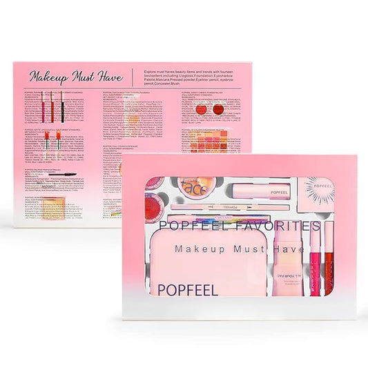 All-in-one Makeup Set Makeup Kit for Women Full Kit, for Beginners, Include Makeup Brush Set, Lip Gloss Set, Lipstick, Blush, Foundation, Concealer, Mascara, Eyebrow Pencil-VivaGrace Women