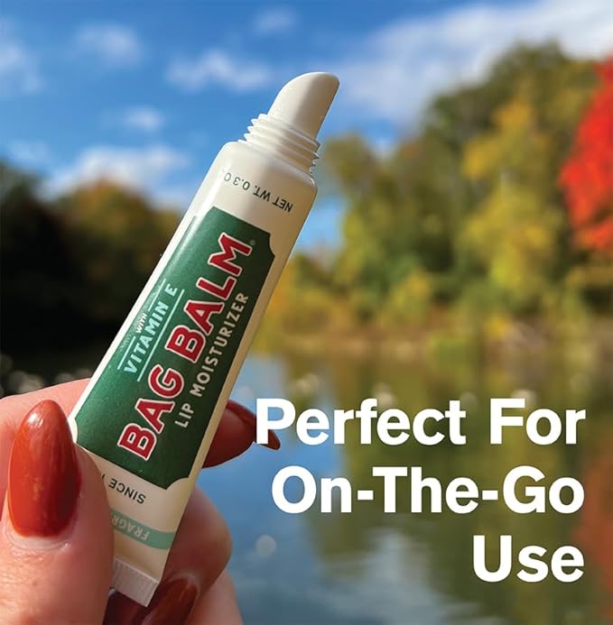 Vermont's Original Bag Balm Fragrance Free Lip Balm with Vitamin E | Pack of 4 0.3oz Tubes-VivaGrace Women