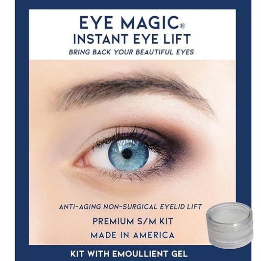 Eye Magic Premium Eye Lift (S/M Kit + Gel) Made in America Instantly Lifts and Defines Droopy, Sagging or Hooded Eyes Safe For Daily Use-VivaGrace Women