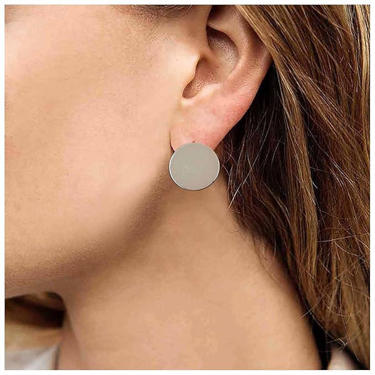 Boho Large Disc Coin Earrings Gold Coin Stud Earrings Geometric Circle Earrings Minimalist Round Circle Disc Earrings Jewelry for Women and Girls-VivaGrace Women
