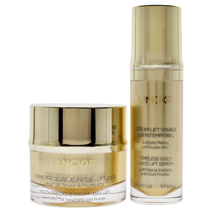 Timeless Gold Cleopatra Set 1.7oz Youth Precious Cream - Day Lift, 1oz Timeless Gold Face Lift Serum Unisex 2 Pc-VivaGrace Women