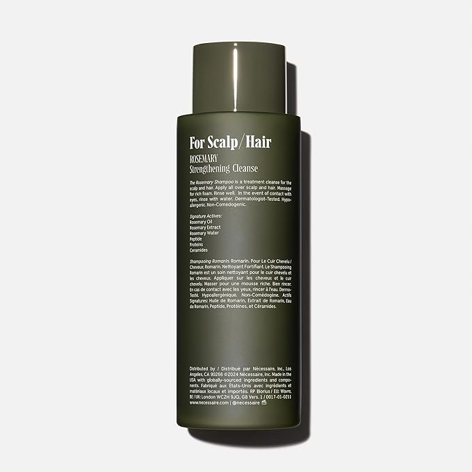 Nécessaire Rosemary Shampoo | Multi-Protien Strengthening Cleanse For Thinning Hair. For Women + Men. Good For All Hair Types/Textures. Free Of Sulfates. Color-Safe. 250 ml / 8.4 oz-VivaGrace Women