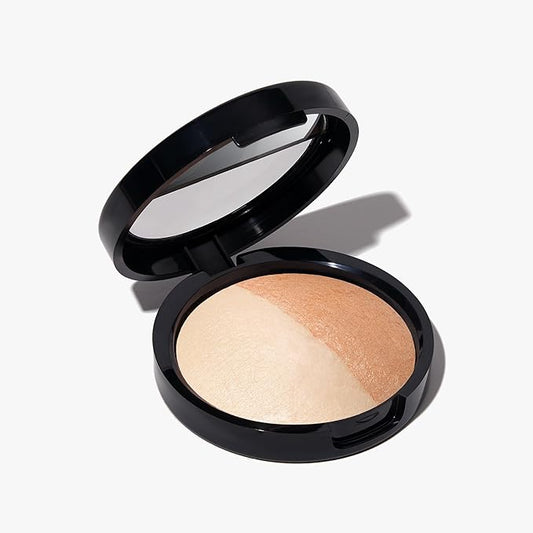 LAURA GELLER NEW YORK Baked Original Low Glow Illuminating Highlighter Duo, French Vanilla/Portofino-VivaGrace Women