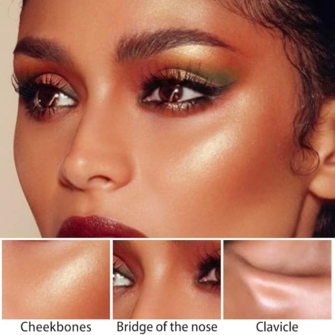 evpct 2Pcs Cream Contour Foundation Stick for Neutral Skin, Highlighter & Bronzer Pen Face Brightens & Shades Pencil Highlighting Shade Longwear Makeup Highlight Bronzer Shaping Trimming Stick, 01&03-VivaGrace Women
