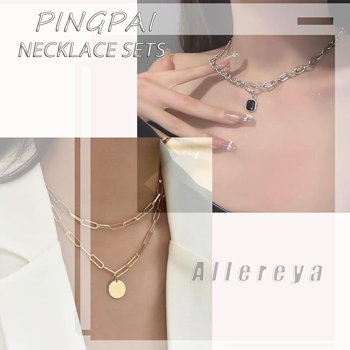 Vintage Layered Star Dangle Necklace Star Pendant Necklace Tiny Star Necklace Gold Bead Chain Necklace Jewelry for Women-VivaGrace Women