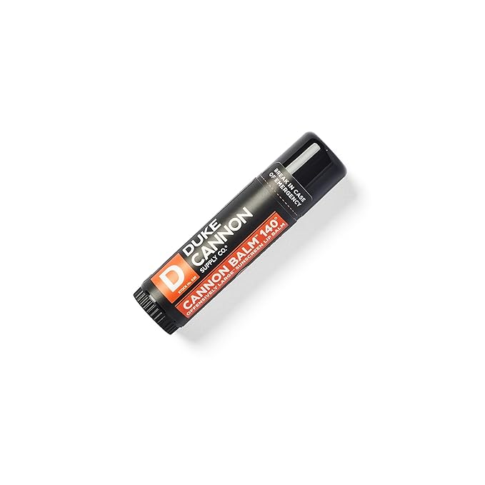Duke Cannon Balm 140 Tactical Lip Protectant - Blood Orange Mint Flavored Lip Balm with SPF 30, Large Size, Premium Ingredients, Outdoor Lip Care for Men-VivaGrace Women