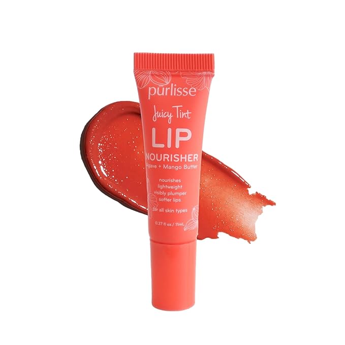 Purlisse Juicy Tint Lip Nourisher - Tinted Lip Moisturizer (Sunset Shine)-VivaGrace Women