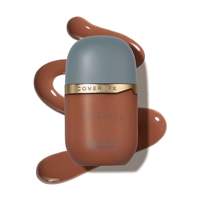 COVER FX Power Play Foundation - Shade R1 - Buildable Full Coverage - Waterproof Sweat-Proof Transfer-Proof - Natural Matte Finish - All Skin Types-VivaGrace Women