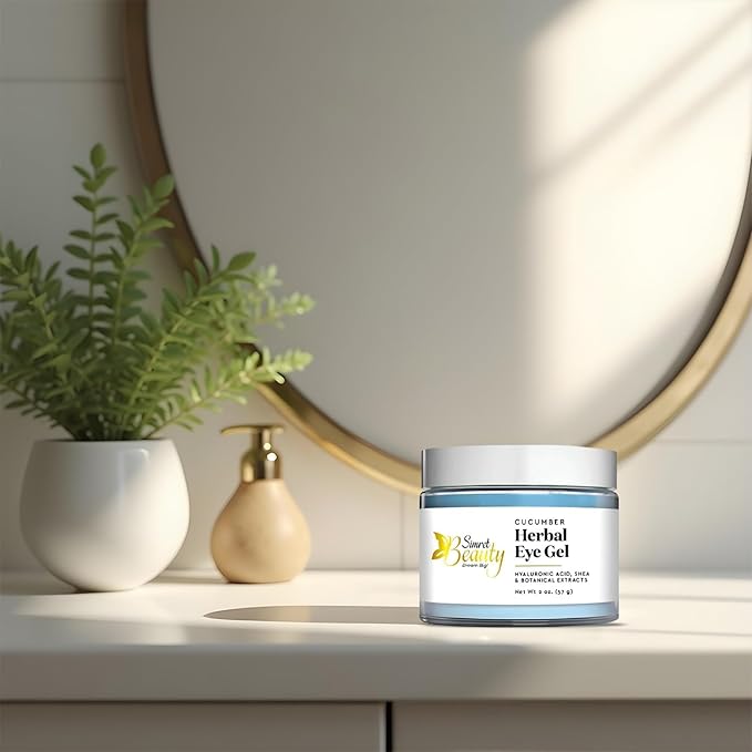 Eye Cream for Dark Circles, Anti-Aging Herbal Eye Gel with Hyaluronic Acid, Caffeine, Coffee, and Shea - Best for Puffiness, Wrinkles, and Fine Lines-VivaGrace Women