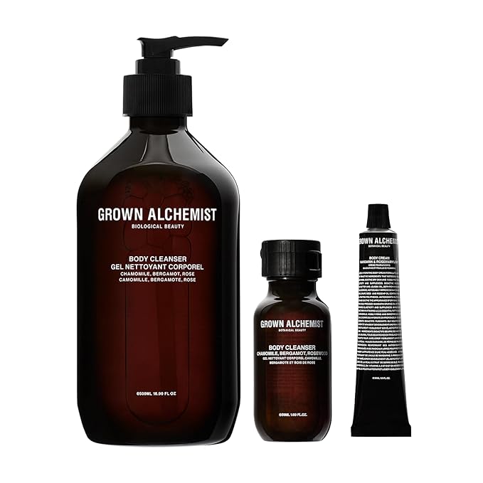 Grown Alchemist Body Cleanser (500ml) + Bonus Travel Size Body Cleanser (50ml) + Body Cream (30ml) Kit-VivaGrace Women