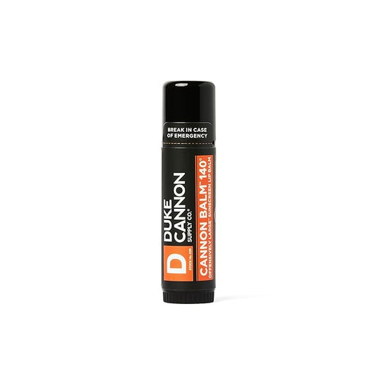 Duke Cannon Balm 140 Tactical Lip Protectant - Blood Orange Mint Flavored Lip Balm with SPF 30, Large Size, Premium Ingredients, Outdoor Lip Care for Men-VivaGrace Women