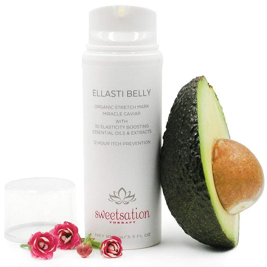 Ellasti Belly Organic Stretch Mark Miracle Caviar, 3.3oz Prevent stretch marks during pregnancy. Boost skin elasticity.-VivaGrace Women