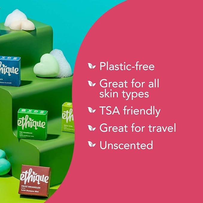 Ethique Body Care Gift Set - Cleanser, Polish & Deodorant, Gifts for women - Plastic-Free, Vegan, Cruelty-Free, Eco-Friendly, 3 Travel Bars 1.59 oz (Pack of 1)-VivaGrace Women