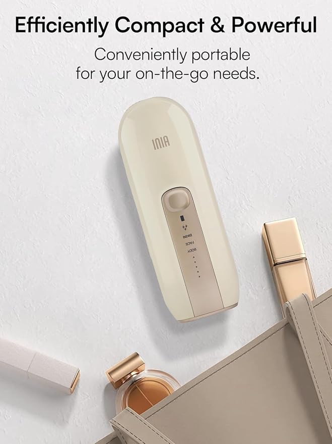 Laser Hair Removal Device for Women and Men, INIA Fond Hair Remover with Long-Lasting in Hair Reduction for Body&Face, Safe at-home Results for Armpits, Bikini and Legs-VivaGrace Women