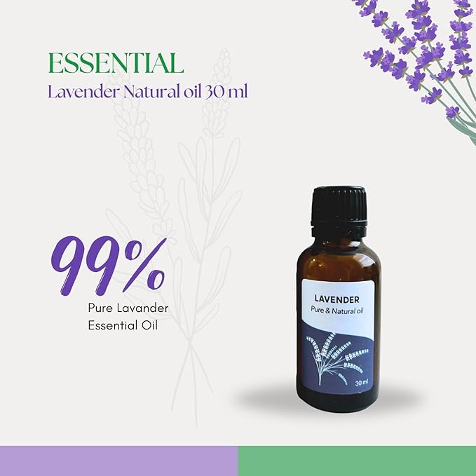 Roots & Above Pure Natural Lavender Essential Oil 1.01 oz/30ml for Diffuser, Skin, Hair, Self-Care, Soap & Candle Making Scent Fragrance-VivaGrace Women
