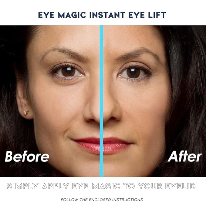 Eye Magic Premium Eyelid Lift (L/XL Kit + Gel) Made in America Lifts and Defines Droopy, Sagging or Hooded Eyes Safe For Daily Use-VivaGrace Women