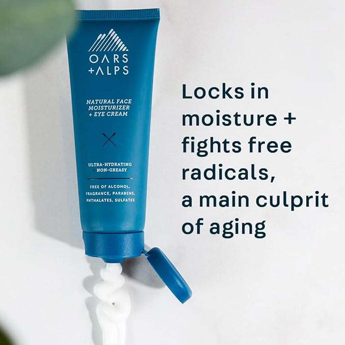 Oars + Alps Face Moisturizer and Eye Cream, Hydrates Skin with Shea Butter and Jojoba Oil, Anti Aging, Vegan and Gluten Free-VivaGrace Women