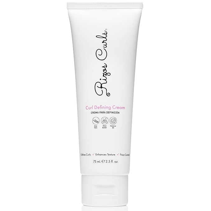 Rizos Curls Travel Curl Defining Cream, Enhance Waves, Curls & Coils, Soft Hold for Weightless Volume, Moisturizing for Frizz-Free Shine with Aloe Vera, Coconut Oil & Shea Butter, 2.5 oz-VivaGrace Women
