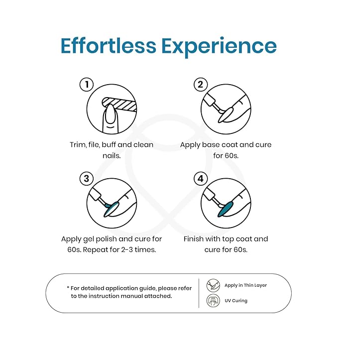 Beetles Blue Gel Nail Polish Set, 6 Colors Glitter Pearl Gel Polish Mermaid Treasures Nail Art Design Soak off Uv Led Nail Lamp-VivaGrace Women