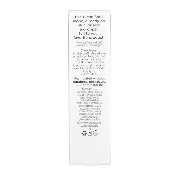 Pacifica Clean Shot Niacinamide Zinc and Hemp 10 Percent Complex Unisex 0.8 oz-VivaGrace Women