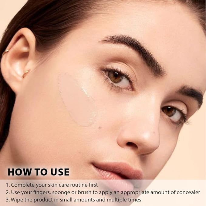 Kaely under Eye Concealer Full Coverage,Waterproof Concealer for Dark Circles,Puffiness,Redness,Cream Foundation Eye Brightener Serum,Color corrector de ojeras,Anti Aging,Natural Matte Finish,Medium-VivaGrace Women