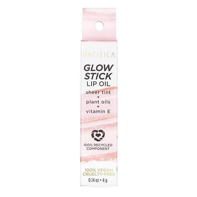 Pacifica Glow Stick Lip Oil - Pink Sheer Women 0.14 oz-VivaGrace Women