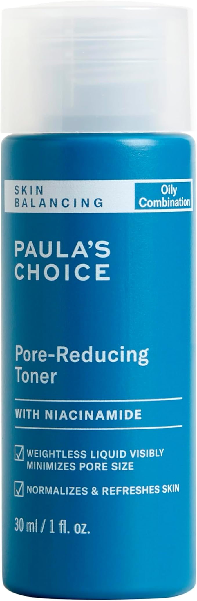 Paula's Choice SKIN BALANCING Pore-Reducing Face Toner for Combination and Oily Skin, Minimizes Large Pores, Controls Oil & Shine, Suitable for Acne-Prone Skin, Travel Size, 1 Fl Oz Bottle-VivaGrace Women