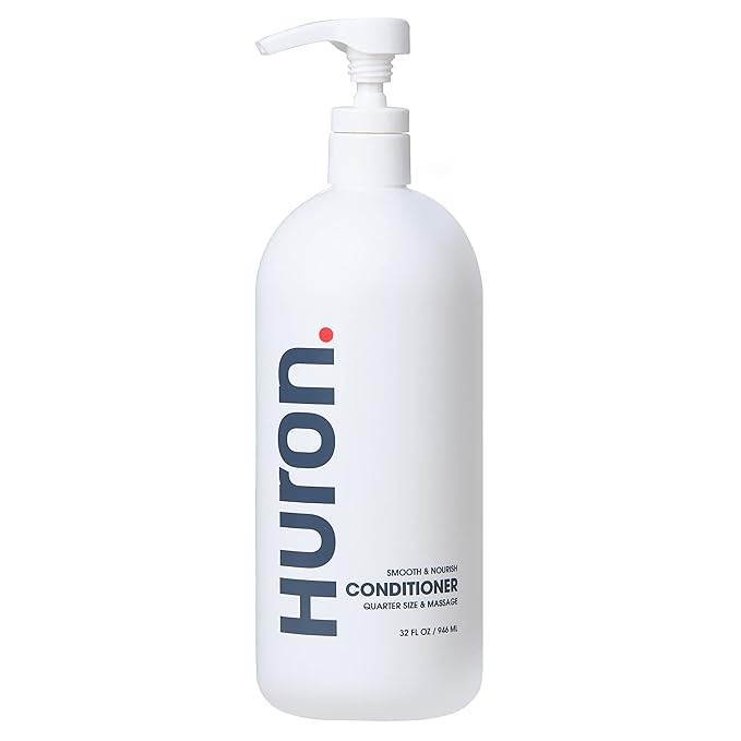 Huron Men’s Conditioner - Lightweight, Hydrating Conditioner - Eliminates Frizzy Hair, Moisturizes, & Restores Shine - Clean & Invigorating Scent - 100% Vegan Ingredients & Cruelty-Free - 32 Fl Oz-VivaGrace Women